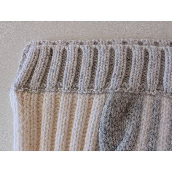 NWT Rag & Bone New York Knit Beanie & Scarf Set 100% Wool Ivory Gray $400 MSRP - Picture 8 of 16